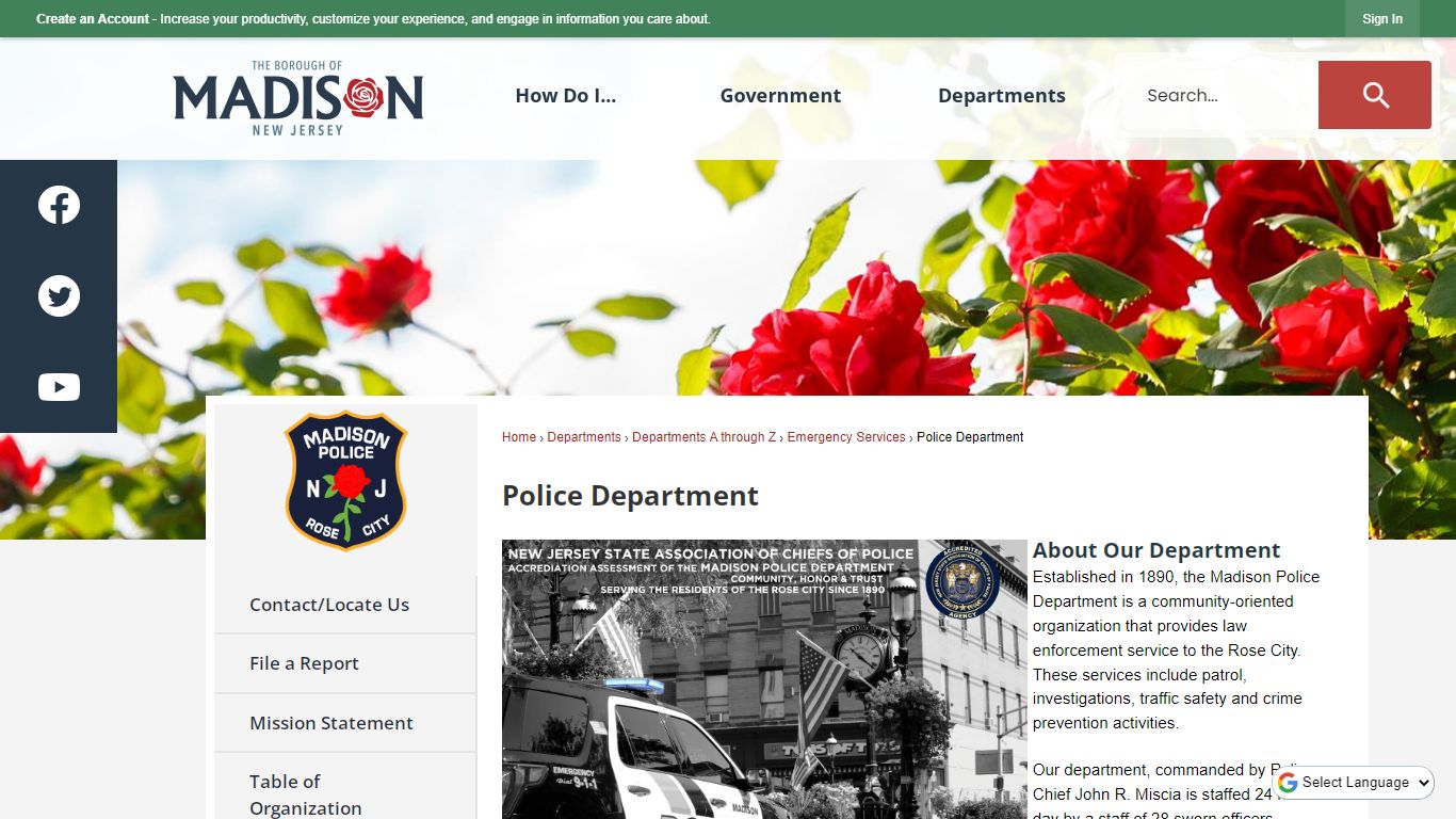 Police Department | Madison Borough, NJ - Madison, New Jersey